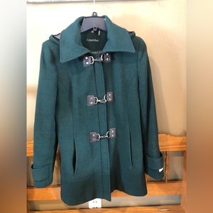 Hunter Green size medium wool/polyester blend jacket.